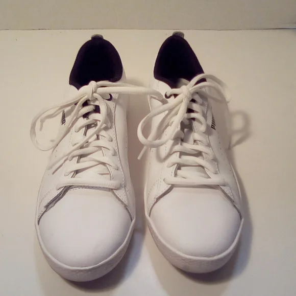 Puma Vintage Womens Leather Low Top Soft Foam Comfort Insert White Sneakers 6.5 - Picture 15 of 16